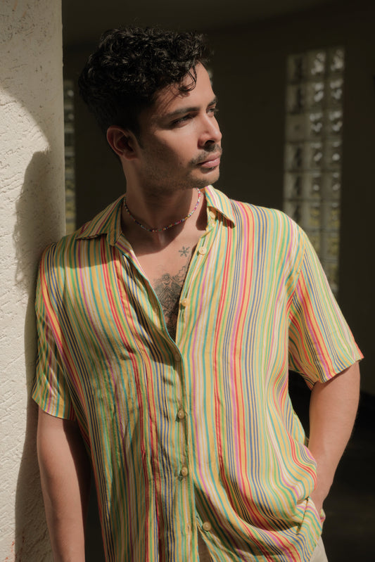 Multicolour striped shirt