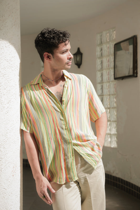 Multicolour striped shirt