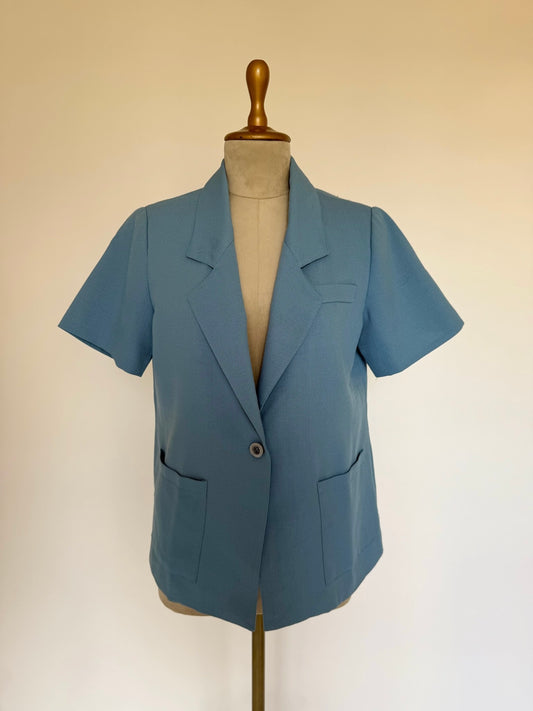 Light blue short sleeved blazer