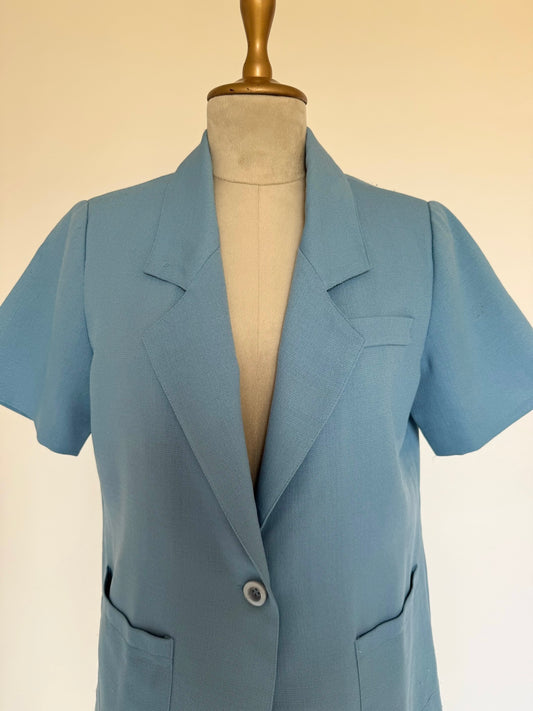 Light blue short sleeved blazer