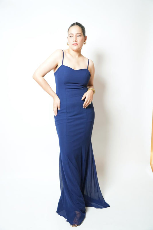 Midnight blue maxi dress