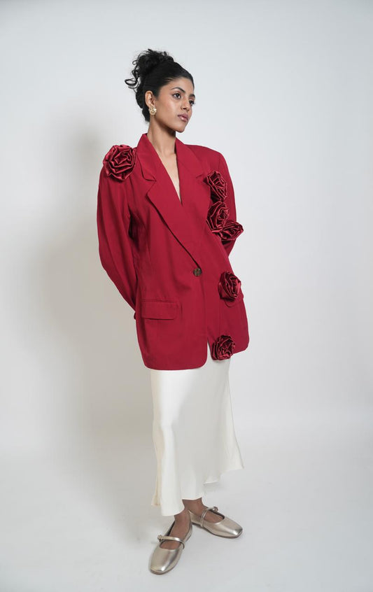 Vintage reworked red blazer