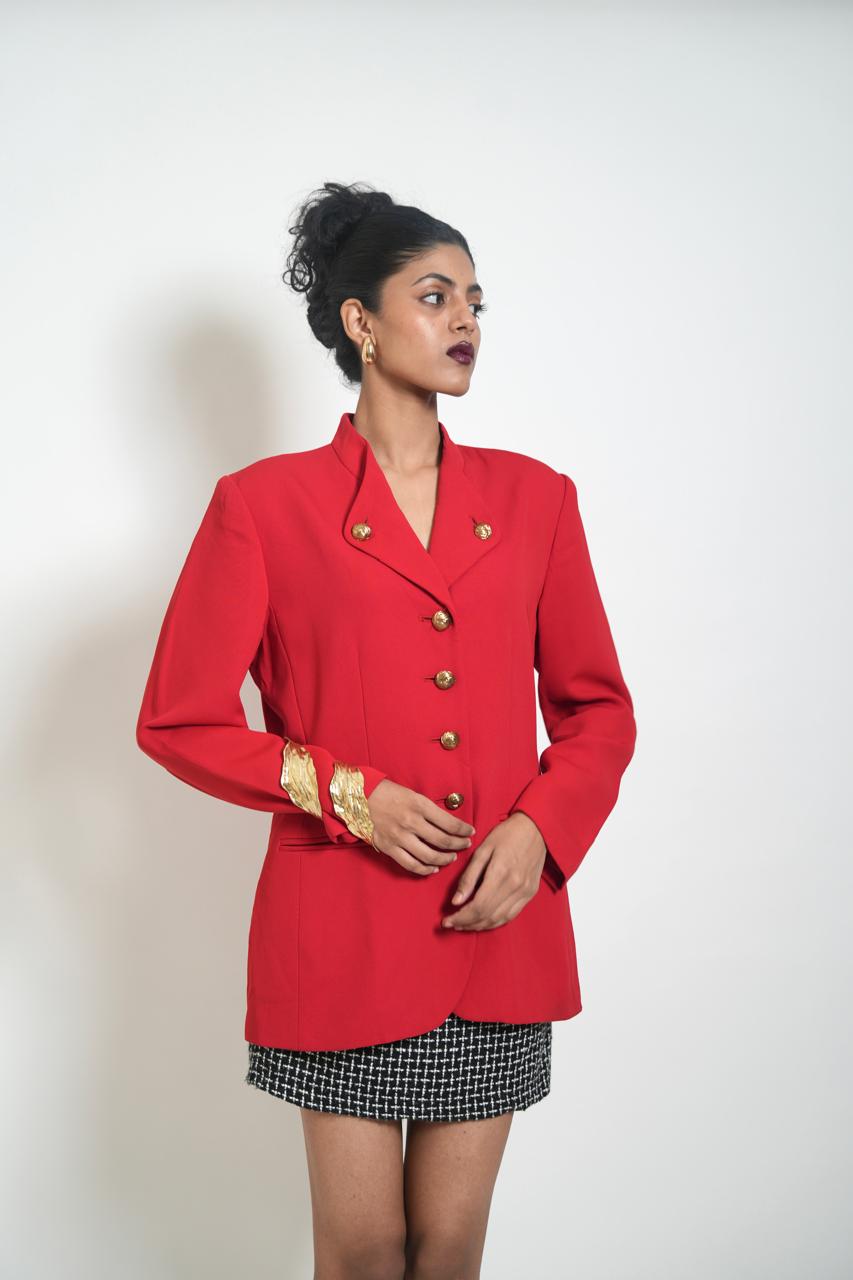 Vintage 70s red blazer