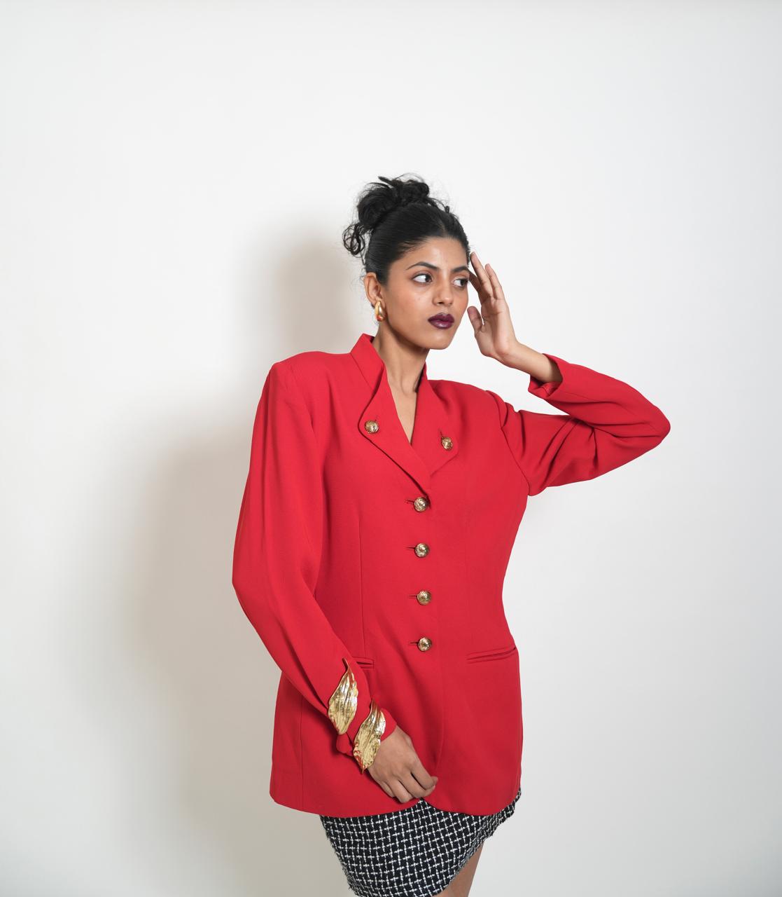 Vintage 70s red blazer