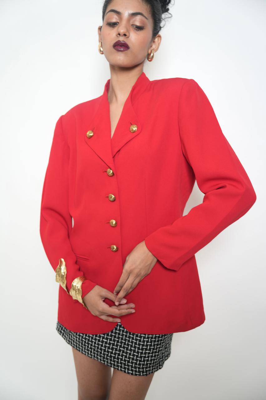 Vintage 70s red blazer