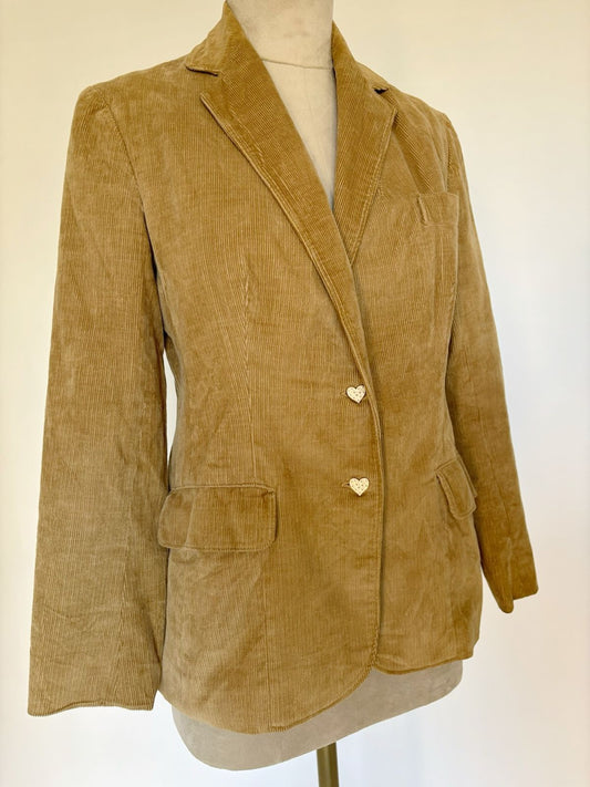 Vintage mustard corduroy blazer