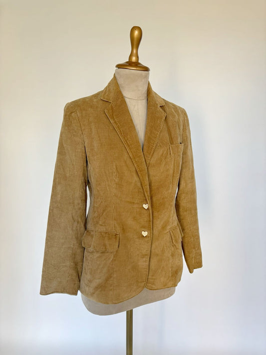 Vintage mustard corduroy blazer