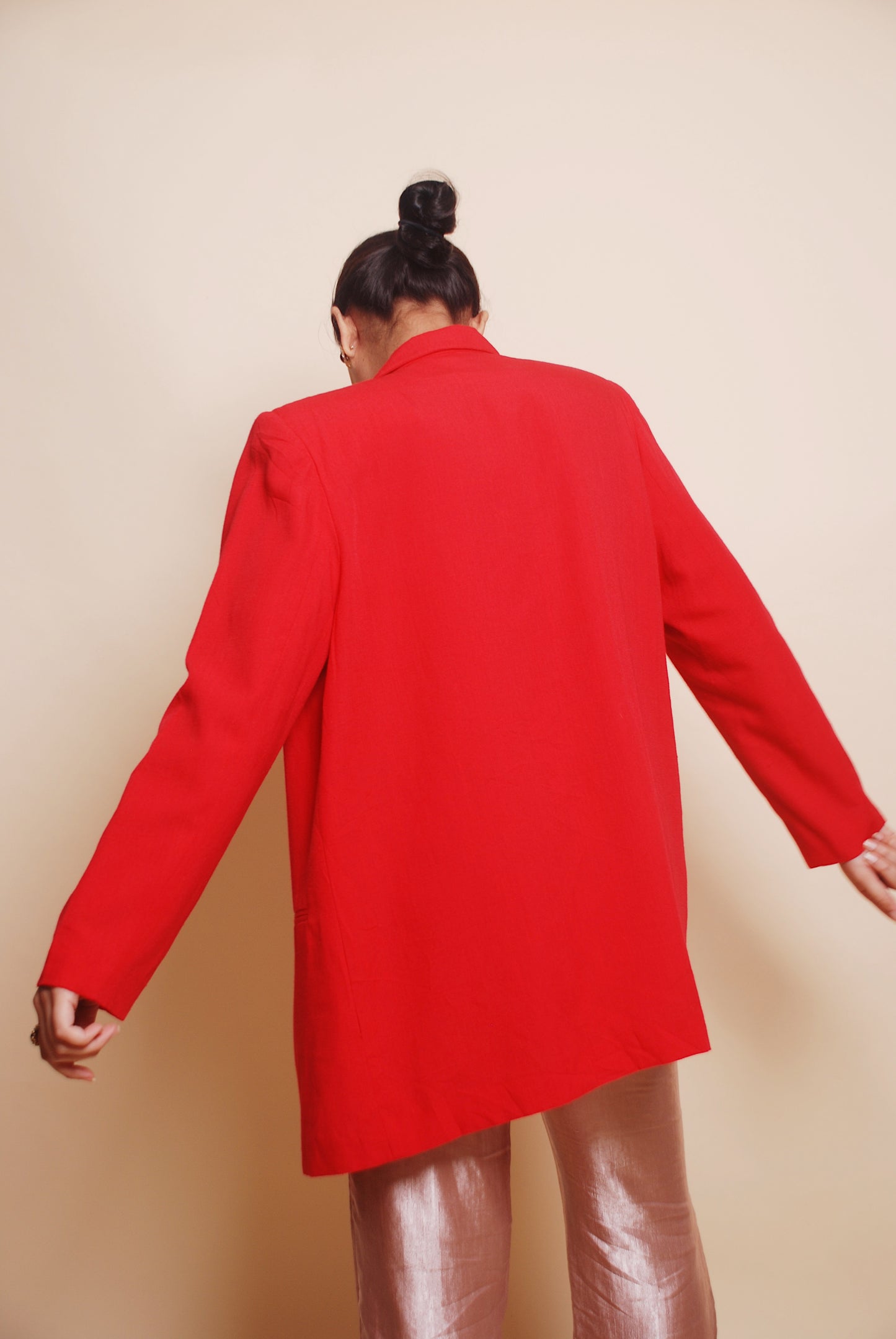 Vintage red long blazer