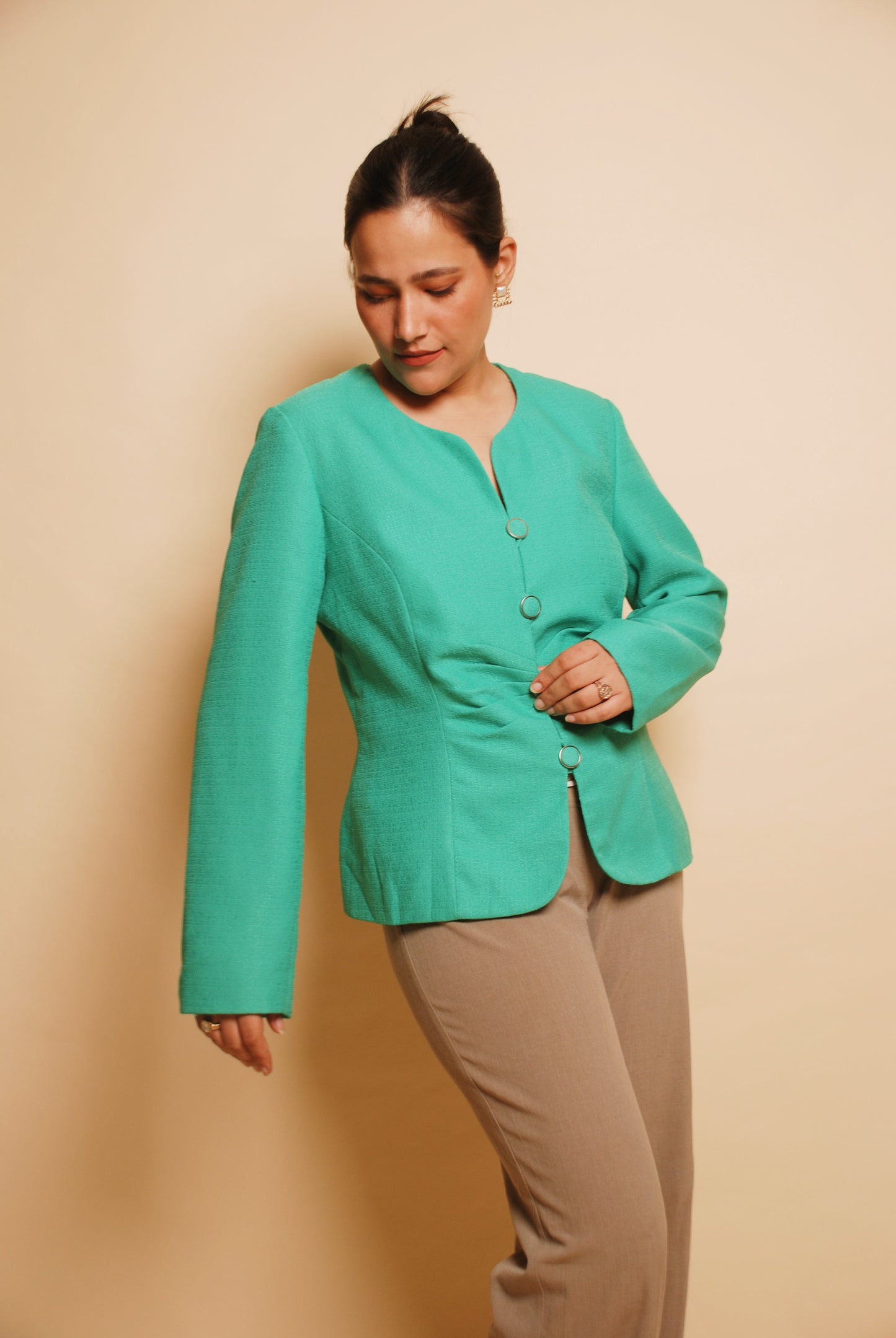 Vintage bright green blazer