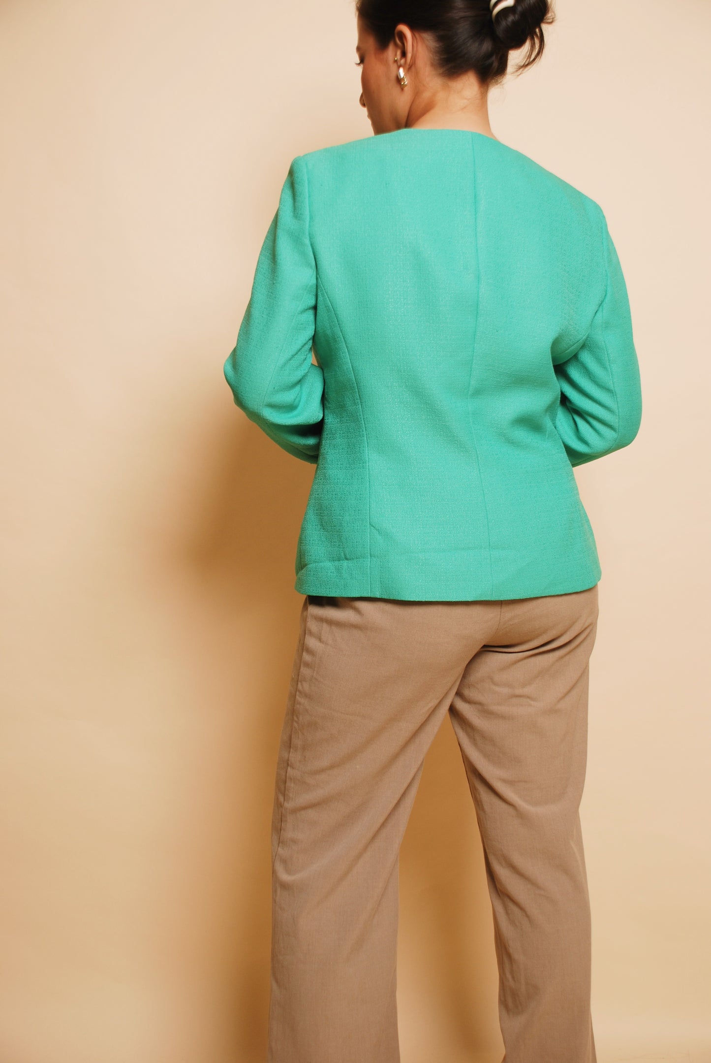 Vintage bright green blazer