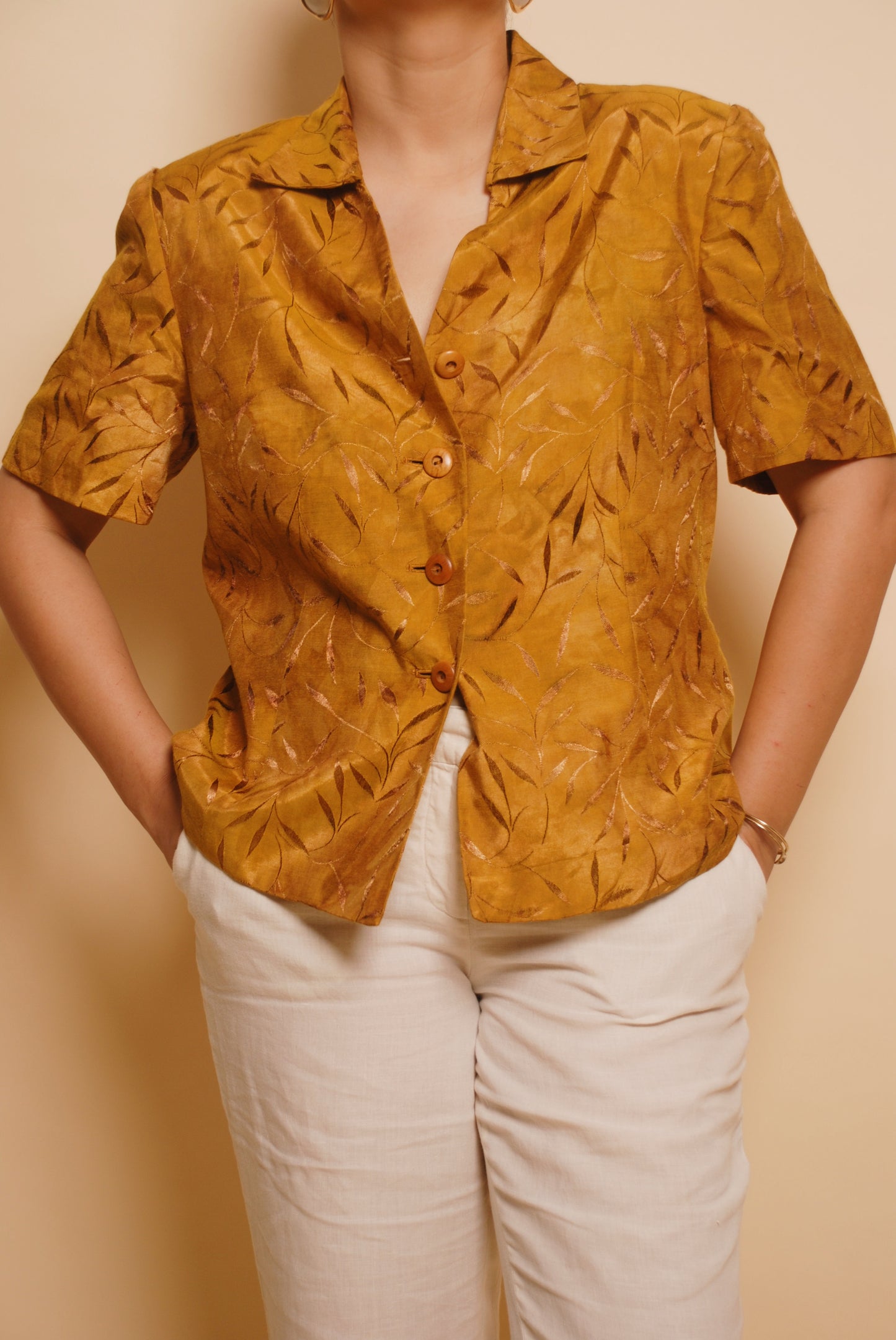 Mustard self work blazer