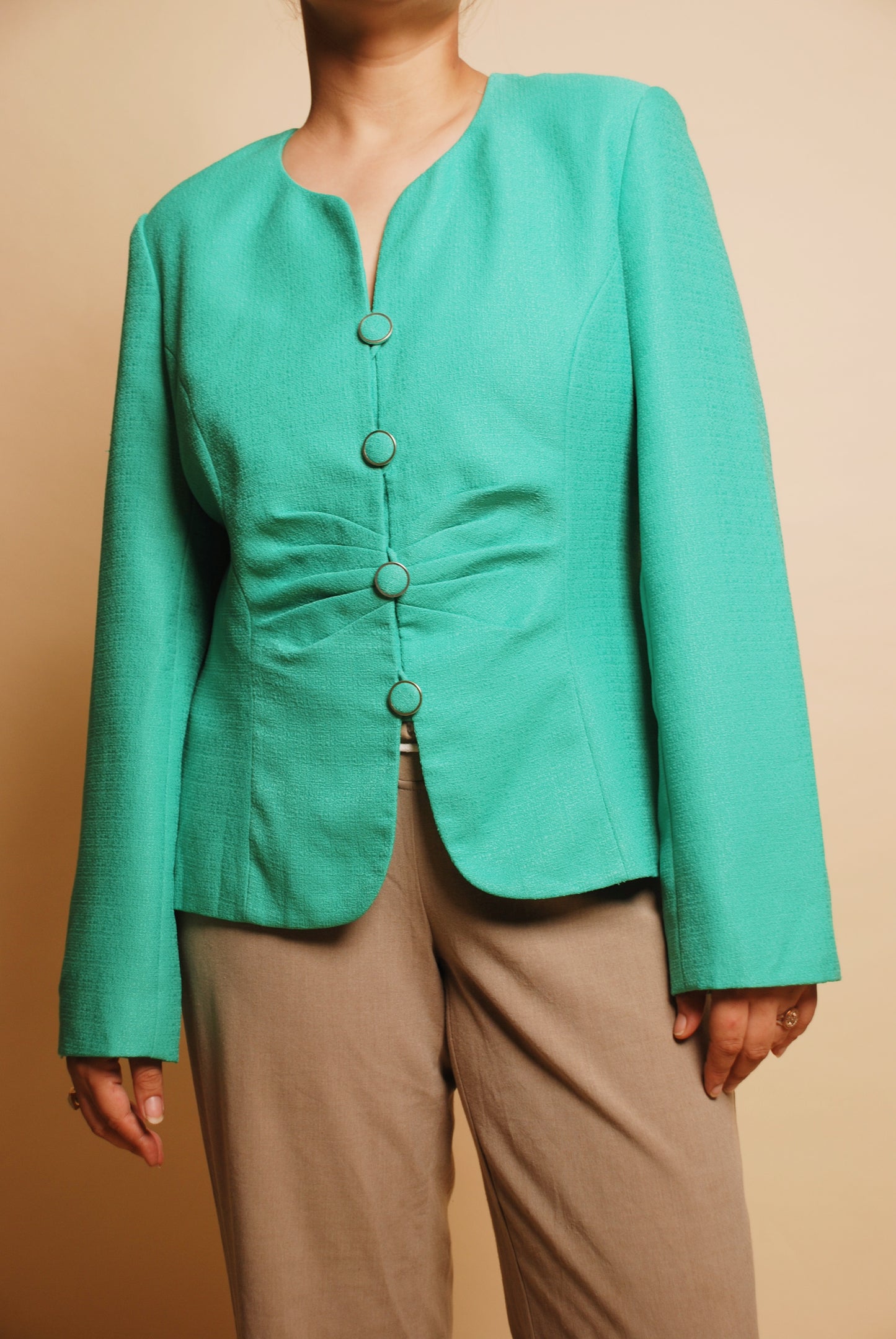 Vintage bright green blazer