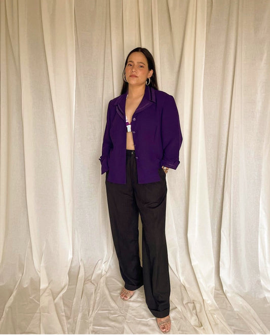 Vintage 70’s purple blazer